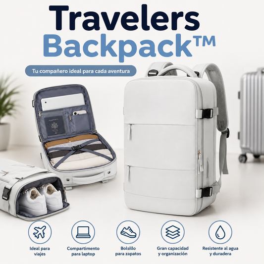 Travelers Backpack™ - Mochila Viajera con Múltiples Compartimientos - La Mochila Ideal para Viajeros