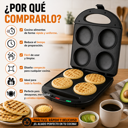 🥞 Tostador Eléctrico para Arepas y Pancakes