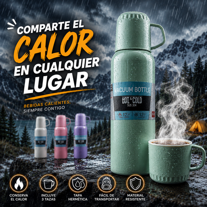 Termo Para Agua Caliente Con 3 Tazas