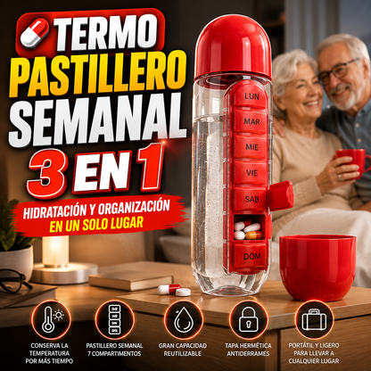 TERMO PASTILLERO SEMANAL 3 EN 1