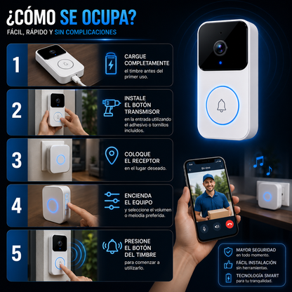 Timbre de Seguridad Smart Recargable