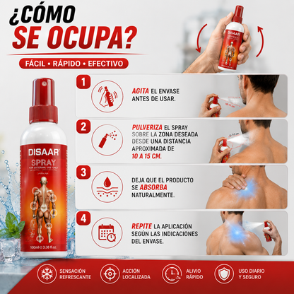 Spray Analgésico para Dolores Musculares – Alivio Rápido y Refrescante