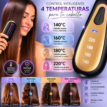 Cepillo Alisador Recargable