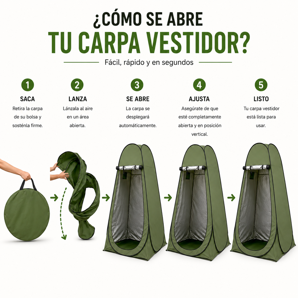 Carpa Tienda De Campaña Vestidor Camping