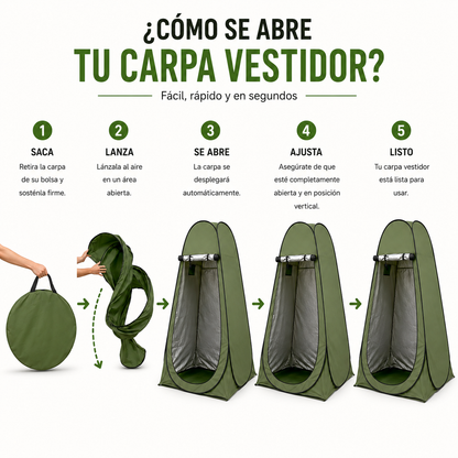 Carpa Tienda De Campaña Vestidor Camping