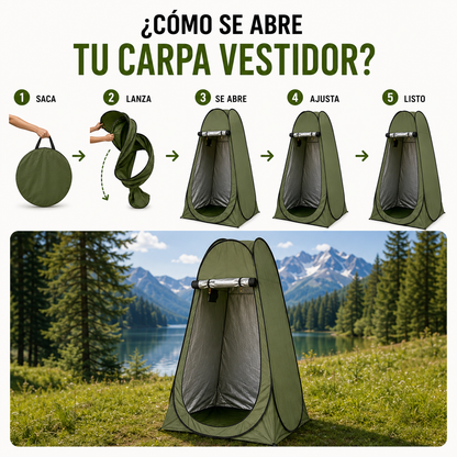 Carpa Tienda De Campaña Vestidor Camping