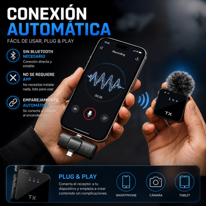 Micrófono Inalámbrico F11-2 Pro Max