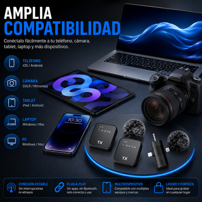 Micrófono Inalámbrico F11-2 Pro Max