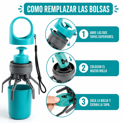 Recogedor portátil de caquita de mascota