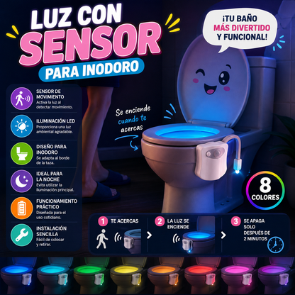 Luz con Sensor para Inodoro