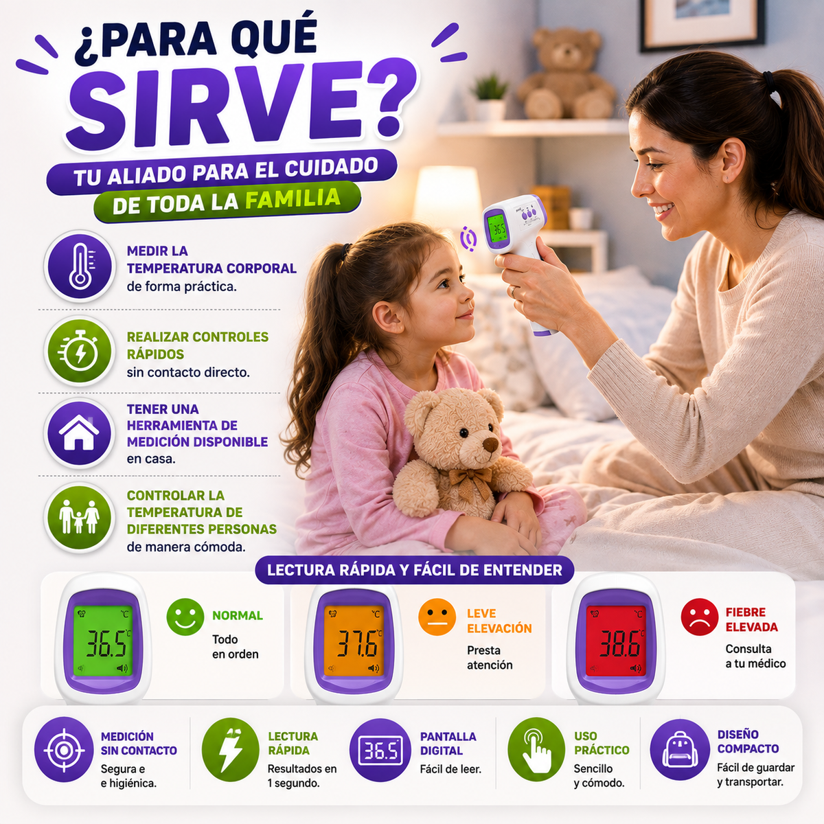 Termómetro Digital Sin Contacto