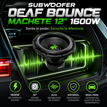 Subwoofer Deaf Bounce Machete 12" 1600W