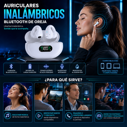 Auriculares Inalámbricos Bluetooth de Oreja