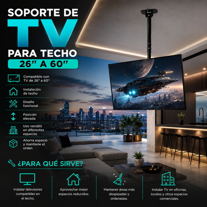Soporte de TV para Techo 26" a 60"