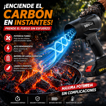 🔥 Soplador de Aire Turbo Inalámbrico – Potencia y Versatilidad en tus Manos