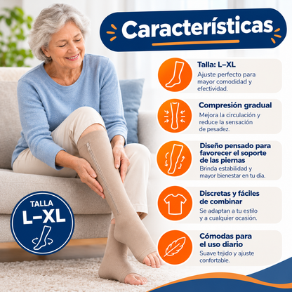 Vital Socks Medias de Compresión L–XL