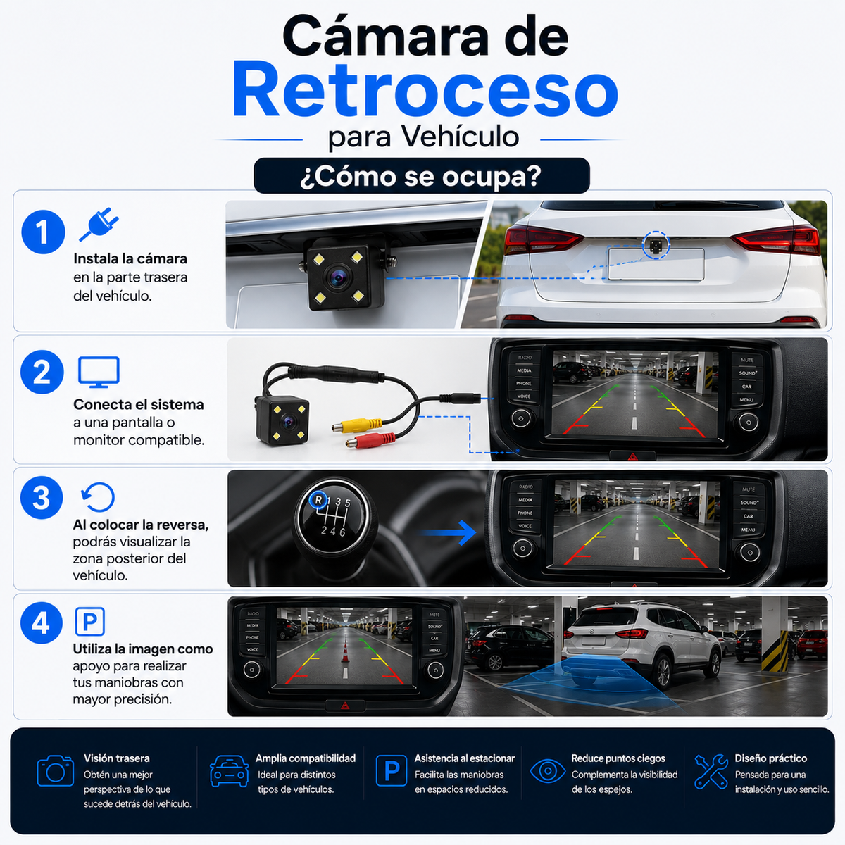 Cámara de Retroceso para Vehículo