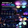 Bombilla Musical con Altavoz Esférico