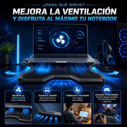 Base para Notebook con Ventilador LA263