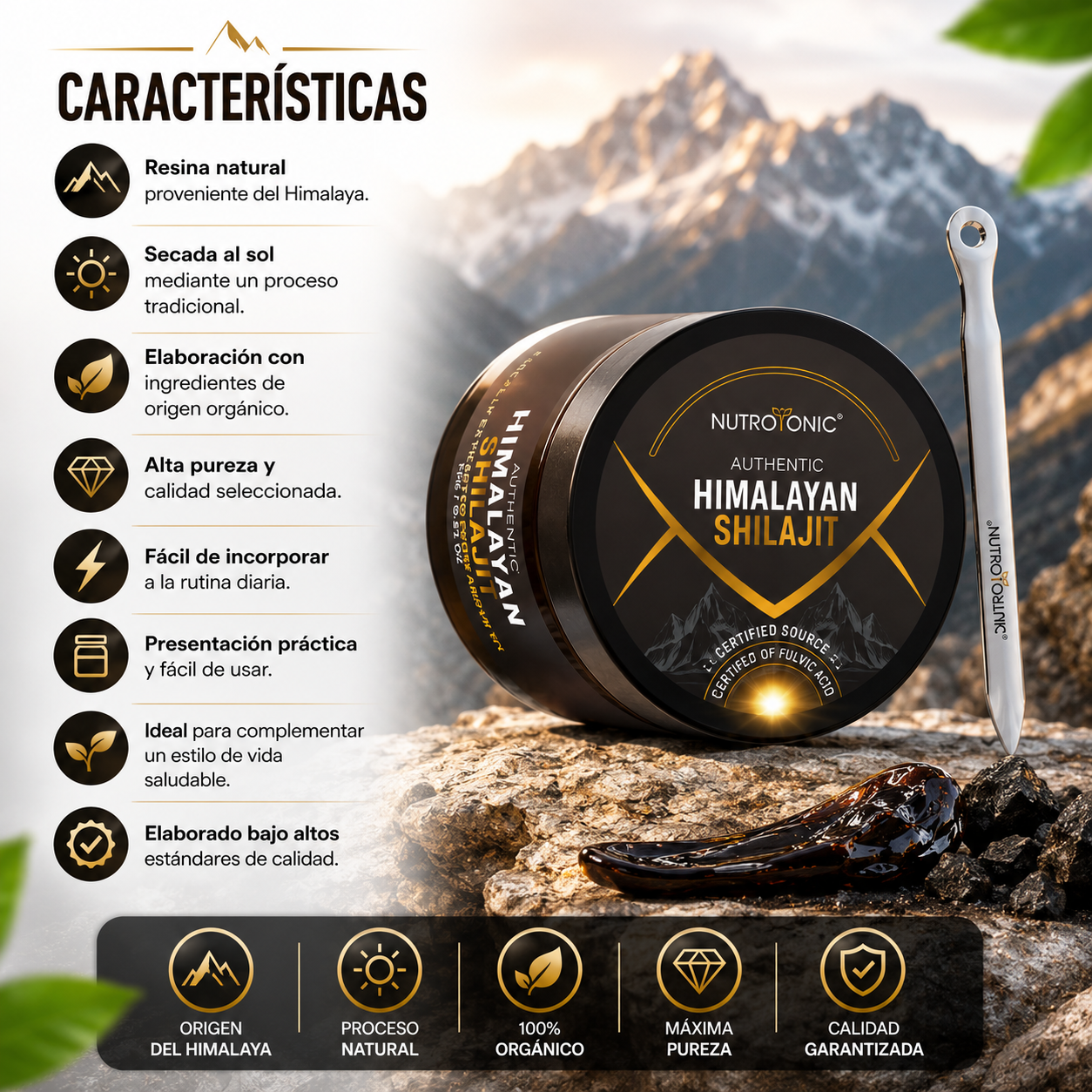 SHILAJIT DEL HIMALAYA NUTROTONIC® ORGÁNICA