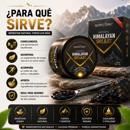 SHILAJIT DEL HIMALAYA NUTROTONIC® ORGÁNICA