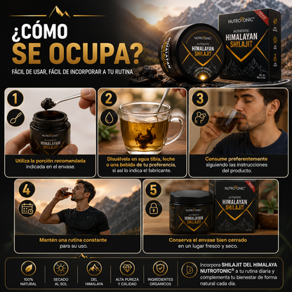 SHILAJIT DEL HIMALAYA NUTROTONIC® ORGÁNICA