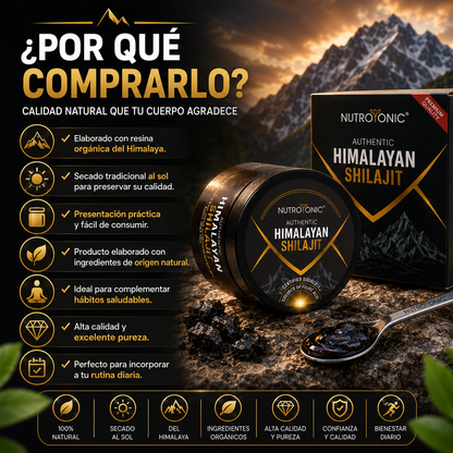 SHILAJIT DEL HIMALAYA NUTROTONIC® ORGÁNICA