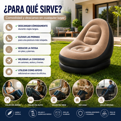 SILLA INFLABLE REPOSA PIES