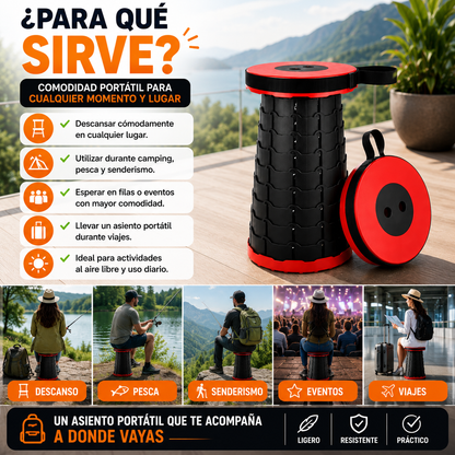 Silla retráctil para exteriores