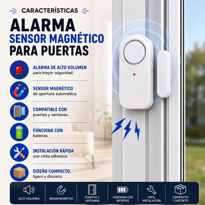 Alarma Sensor Magnético para Puertas