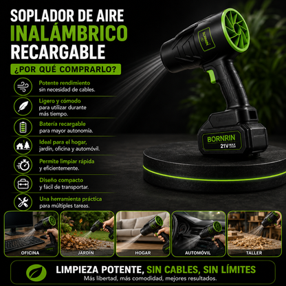 Soplador de Aire Inalámbrico Recargable