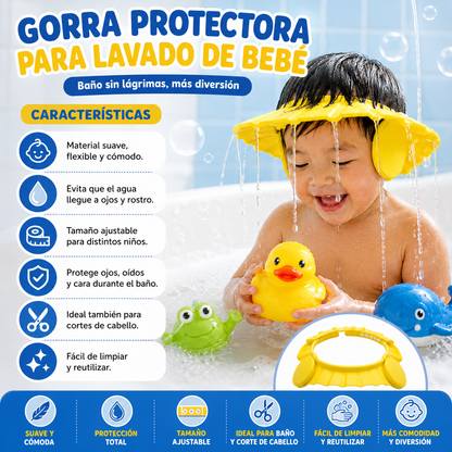Gorra Protectora para Lavado de Bebé