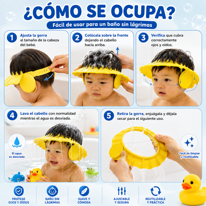 Gorra Protectora para Lavado de Bebé