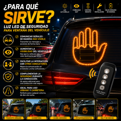 Señal de Mano LED para Auto