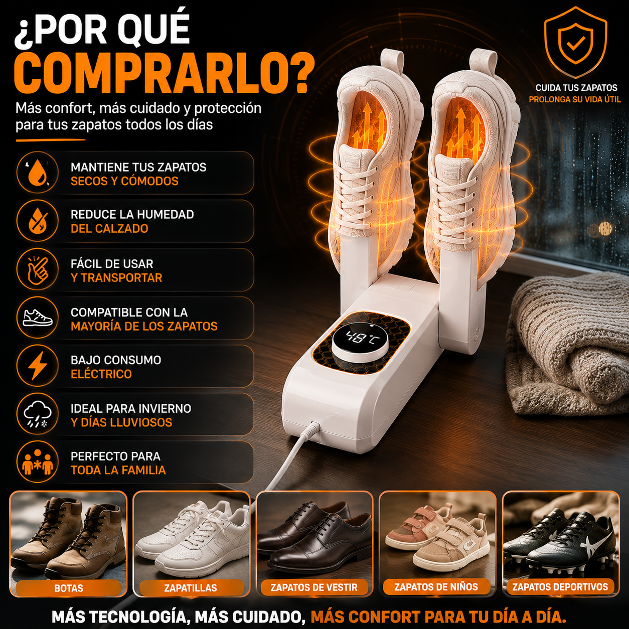 Secador y Calentador de Zapatos