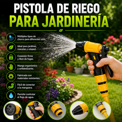 Juego de Pistola de Riego para Jardinería