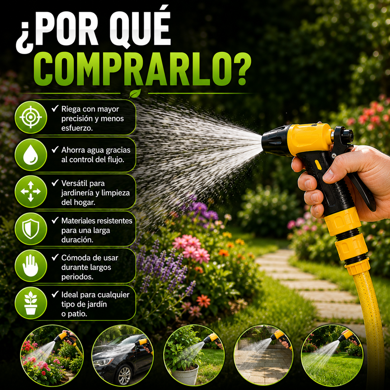 Juego de Pistola de Riego para Jardinería
