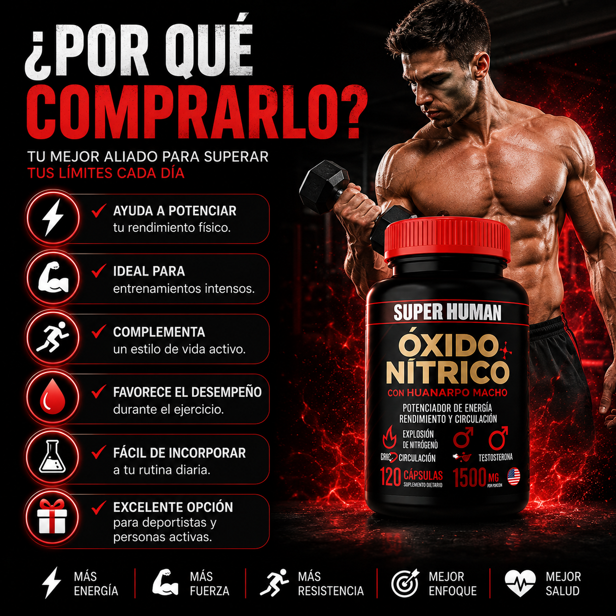 Óxido Nítrico Energía, Rendimiento y Salud