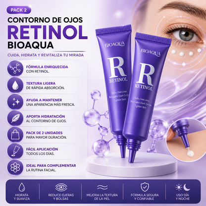 Pack 2 Contorno de Ojos Retinol Bioaqua