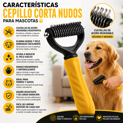 Cepillo Corta Nudos para Mascotas