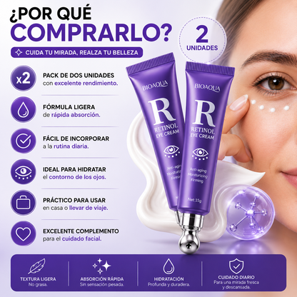 Pack 2 Contorno de Ojos Retinol Bioaqua
