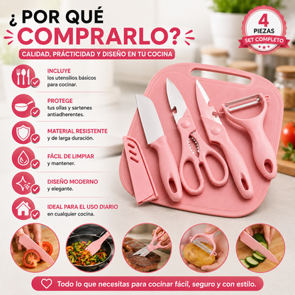 Juego de utensilios 4 piezas