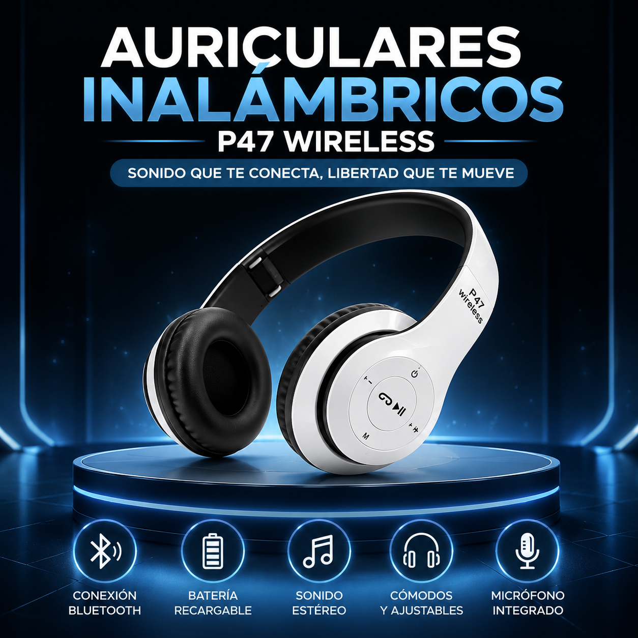 Auriculares Inalámbricos P47 Wireless