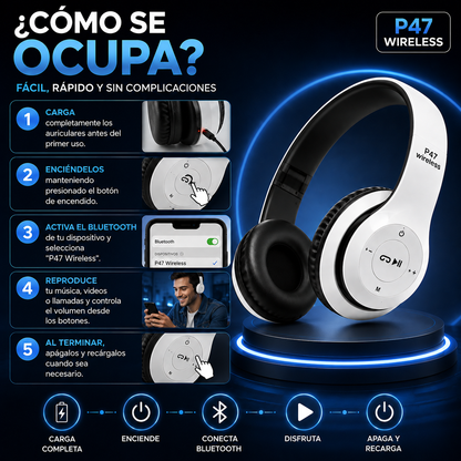 Auriculares Inalámbricos P47 Wireless
