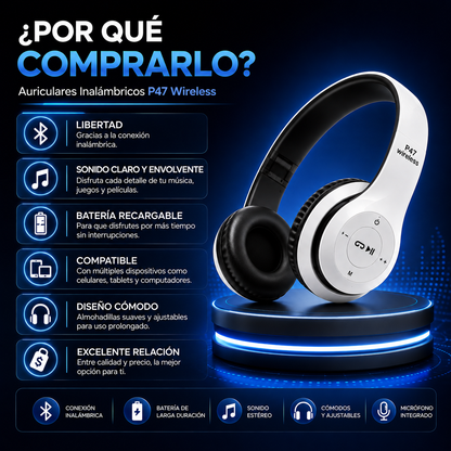 Auriculares Inalámbricos P47 Wireless