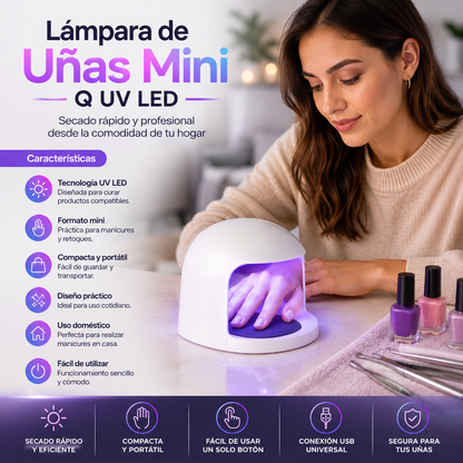 Lámpara de Uñas Mini Q UV LED