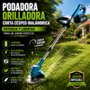 🌿 Podadora Orilladora Corta Césped Inalámbrica 2 Baterías