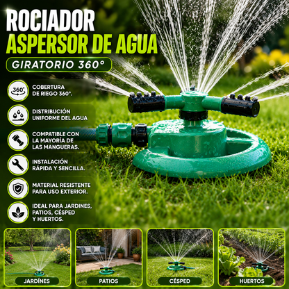 Rociador aspersor de Agua giratorio 360°