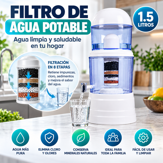 Filtro de Agua Potable 1.5 Litros