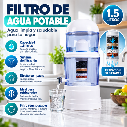 Filtro de Agua Potable 1.5 Litros